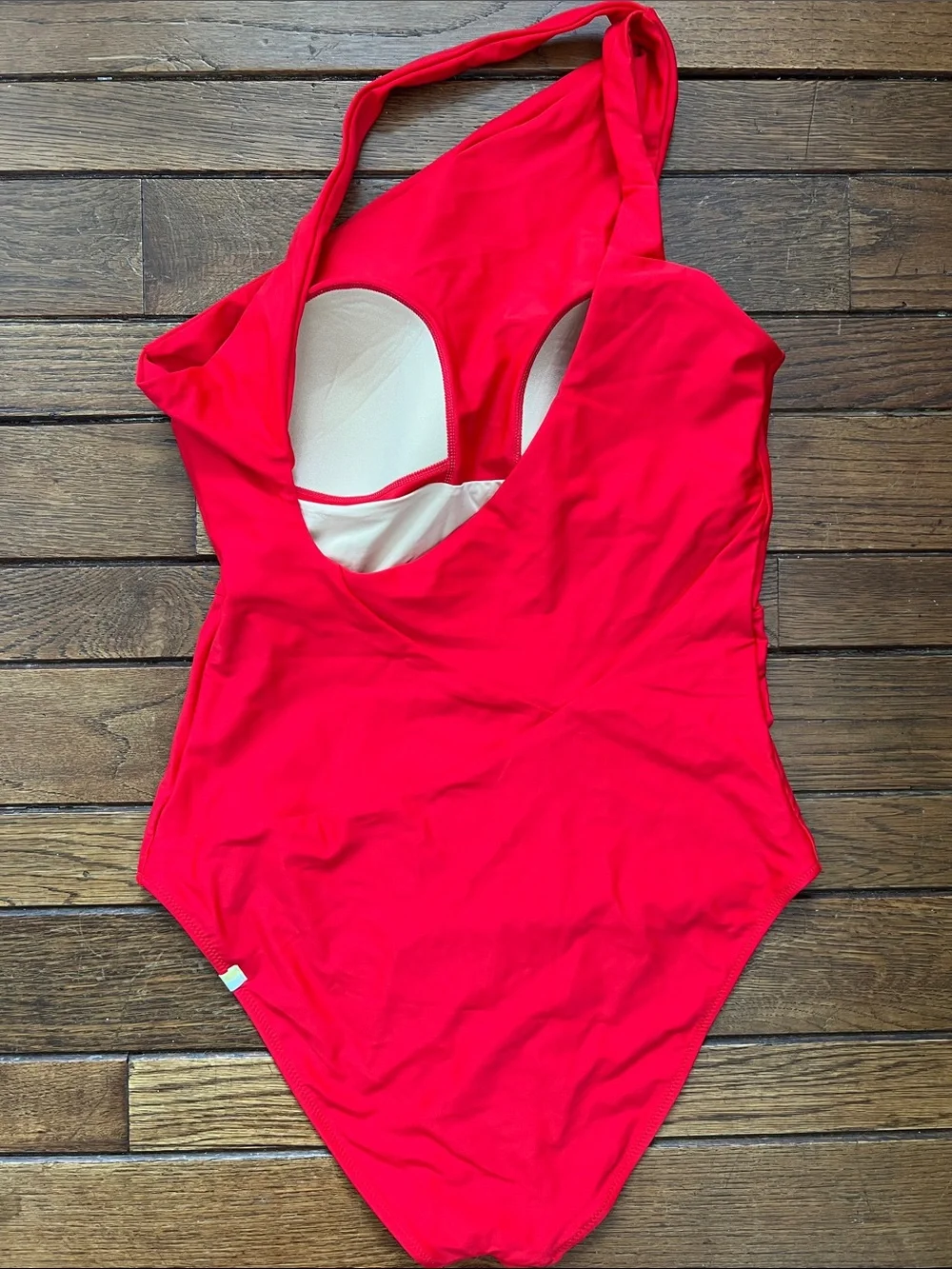 Summersalt Lava Red One-Shoulder One Piece Swimsuit NWOT - Picture 2 of 6
